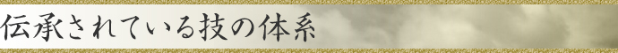 伝承されている技の体系